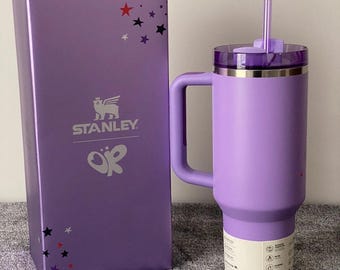 Stanley x Olivia Rodrigo Guts Tumbler 40oz Quencher – Purple Stars Logo H2.0 Cup