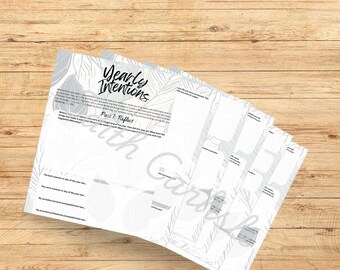 Annual intention setting planner for parents