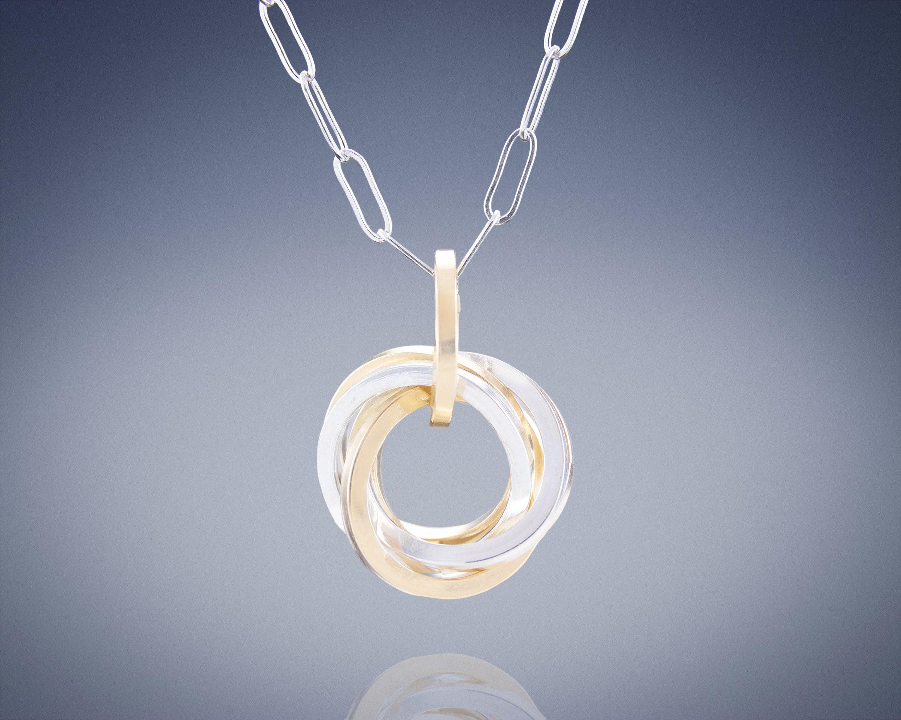 ◆STONEHENgE◆ Love Knot 14K Cubic Necklace SA24C21T 14k Gold Love Knot Necklace - Etsy