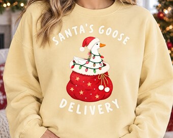 Weihnachtsgans (PNG), Weihnachtsmanns Ganslieferung im festlichen Geschenksack
