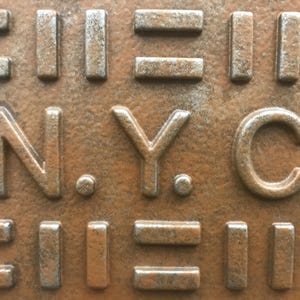 WD16. 24&quot; Replica New York Sewer Manhole Cover Wall Decor | Manhole Cover Wall Art Iconic Big Apple Memento