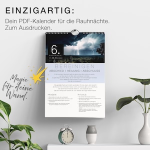 Calendrier de l'Avent des 12 jours (PDF) / Guide pour vos 12 jours de Noël / Informations générales, questions de réflexion et rituels à imprimer et à afficher