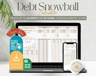 Debt Snowball Spreadsheet Google Sheet Debt Payoff Tracker Snowball Debt Template Student Loan Debt Payoff Personal Financial Planner