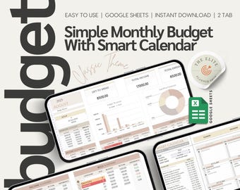 Easy Budget Planner for Google Sheets Paycheck Budget Spreadsheet Template Weekly Budget Biweekly Income and Expense Tracker Monthly Budget