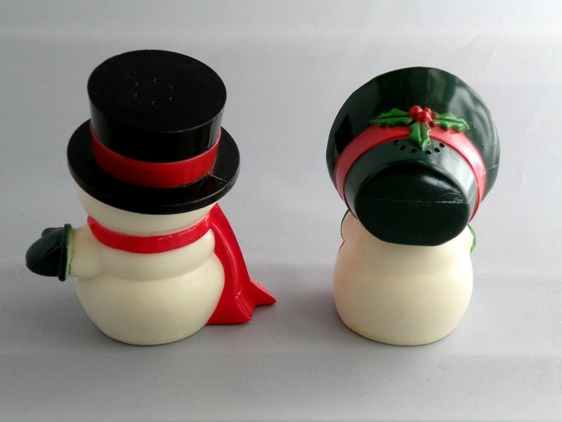 Vintage Hallmark Snowmen Salt and Pepper Shakers Etsy