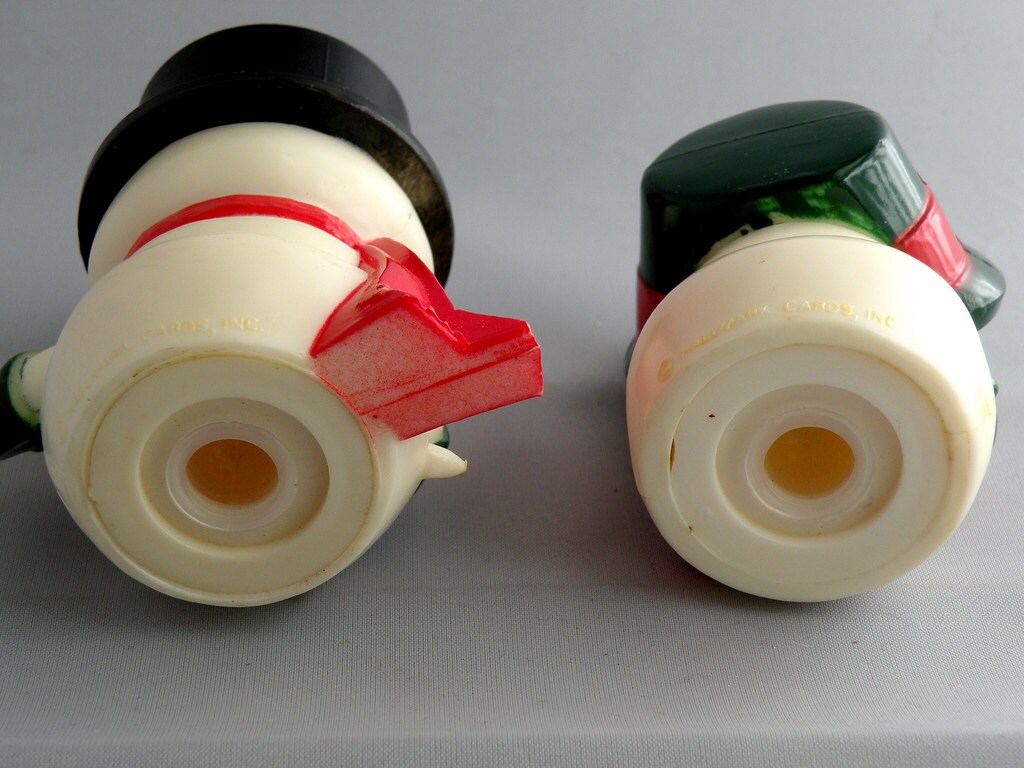Vintage Hallmark Snowmen Salt and Pepper Shakers Etsy