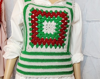 Crochet Granny square Top size L,XL