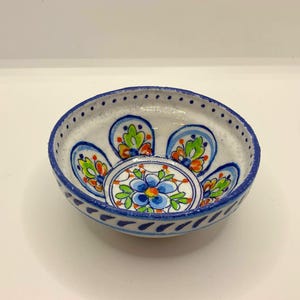 Spanish medallion Jewelry Dish, Ceramic Trinket Dish, Unique Jewelry Dish,  Engagement Ring Dish, Jewelry Holder Decoupage Gift