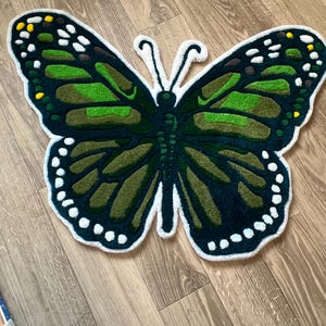 Butterfly Native Rug Tufted Butterfly Rug - Etsy