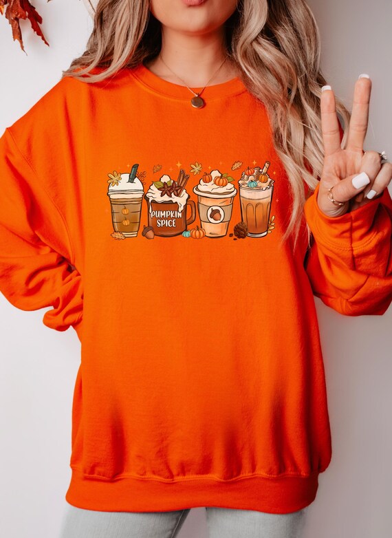 Charming Pumpkin Spice Sweatshirt, Cozy Fall Sweater, Hello Autumn Shirt, Ideal Thanksgiving Gift,  Cute Fall Sweater, Turkey Sweatshirt.