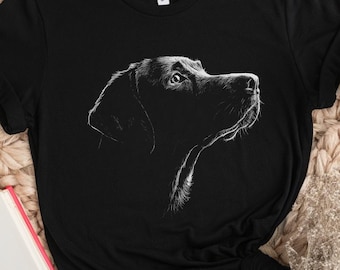 Labrador Retriever T-Shirt, Black Lab Dog Shirt for Dog Lovers, Lab Mom Dad Gift, Labrador Graphic Tee, Cute Dog Lover Top, Lab Owner Gift