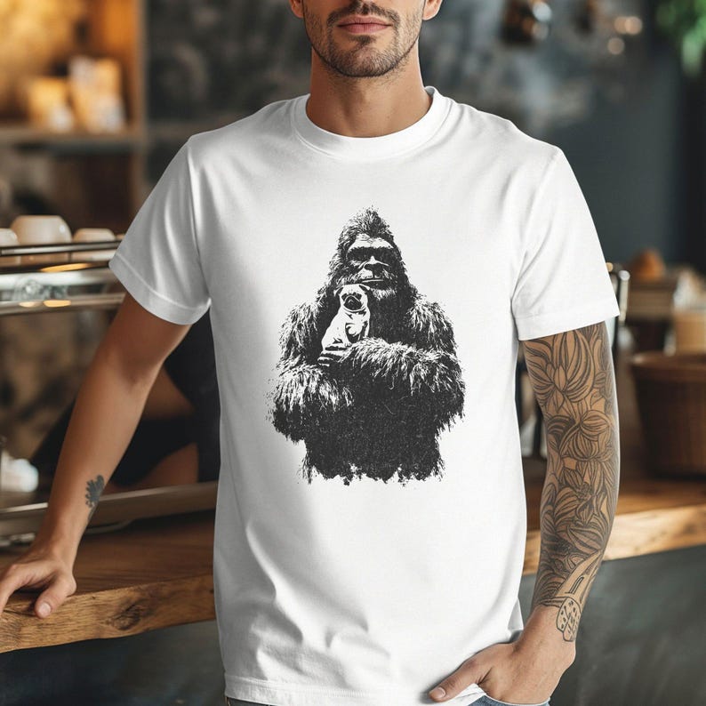 Funny Bigfoot Pug T-Shirt