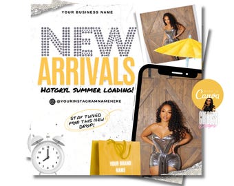 New Arrivals Fashion Boutique Flyer: Shop Now Restock