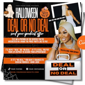 October Booking Flyer, October Books Flyer, Halloween Booking Flyer, Hair Flyer, Nail Flyer, Makeup Flyer, Lash Flyer, Halloween Flyer