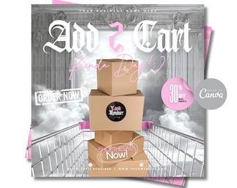 Hair Stylist Flyer: Beauty Salon Booking - Add to Cart Design