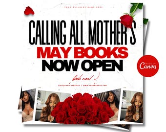 May Bookings Flyer: Hair, Nails, Lashes Appointment Template (Canva)