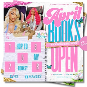 Easter Booking Flyer: April Appointment Template (DIY Canva)