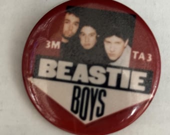 Beastie Boys Rock Music 1.75 inch Pin Button Vintage 1980s