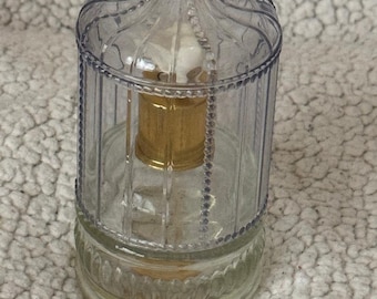 Avon Perfume Cologne Mist Song Of Love Sweet Honesty Bird Cage Vanity Decor Vintage Empty