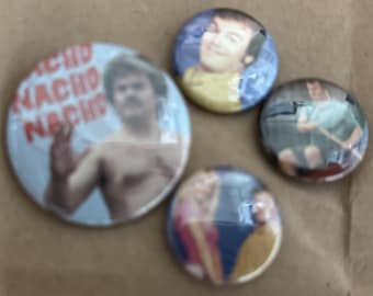 Jack Black actor comedian Pinback Lot 4 Buttons Pins
