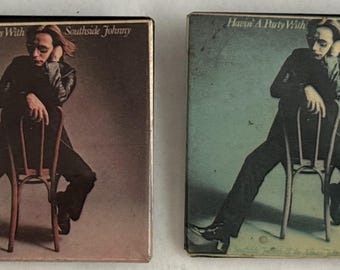 Southside Johnny Pin Lot of 2 square Pins Buttons Pop Rock Vintage