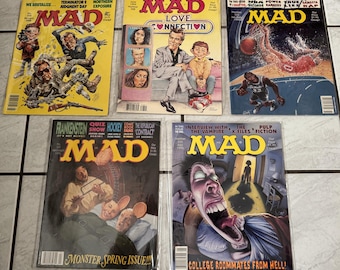Mad Magazine Lot of 5 Comedy 1992 - 1994 - 1995