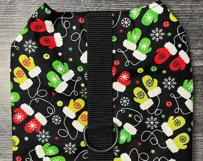 Featured listing image: Holiday mittens Dog Harness Vest