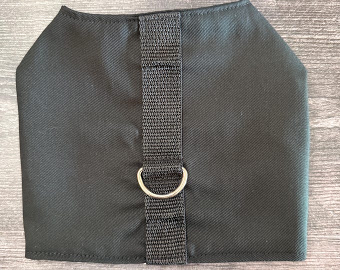 Featured listing image: Basic black Dog Harness Vest