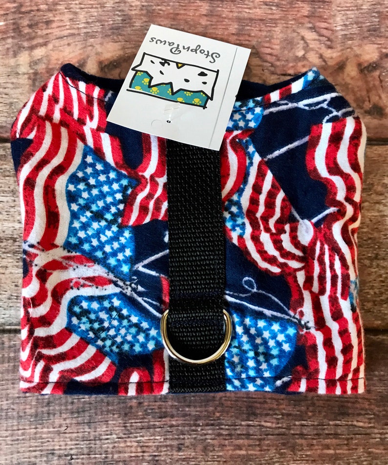 Flannel Flags Dog Harness Vest Etsy