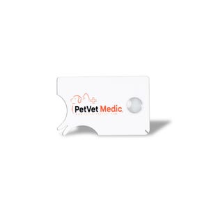 Quitagarrapatas PetVet Medic Card: eliminación de garrapatas segura, fácil y aprobada por veterinarios para mascotas y personas. Herramienta para quitar garrapatas de mascotas, quitagarrapatas de bolsillo