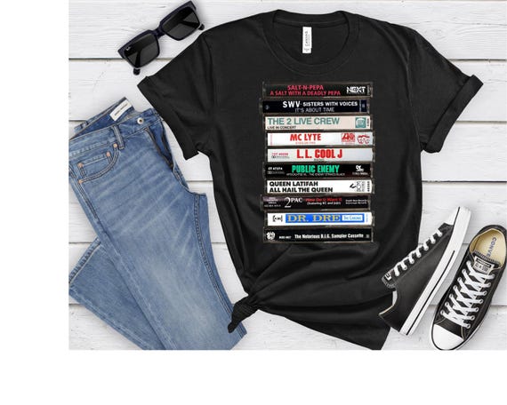 Throw Back Old Skool Cassette Tape T Shirt
