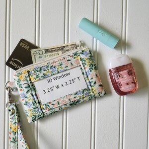 Rifle Paper Co ID Wristlet Wallet, Mini ID Wristlet Wallet, Zipper ID Wallet Wristlet, Bramble Lottie in Cream image 2