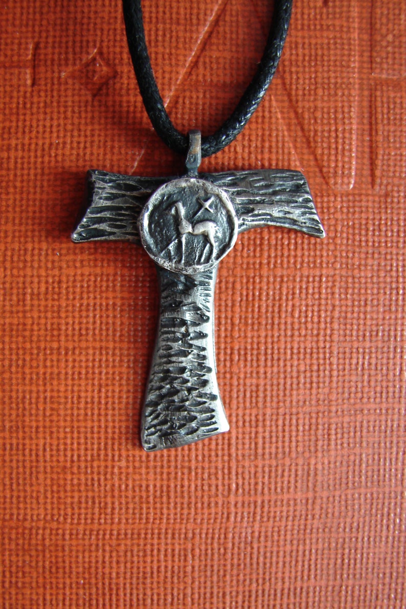 St Fancis Of Assisi Necklace - Steling Silve Paton Saint