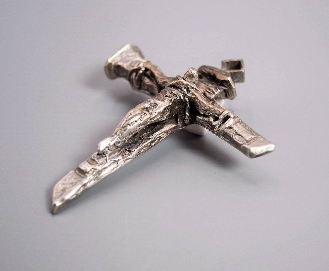 Holy Nail Jesus Crucifixion Nails Cross.contemporary Tau Cross Etsy