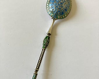TURNER & SIMPSON 925 Sterling Vintage 1958 Birmingham Enamel
