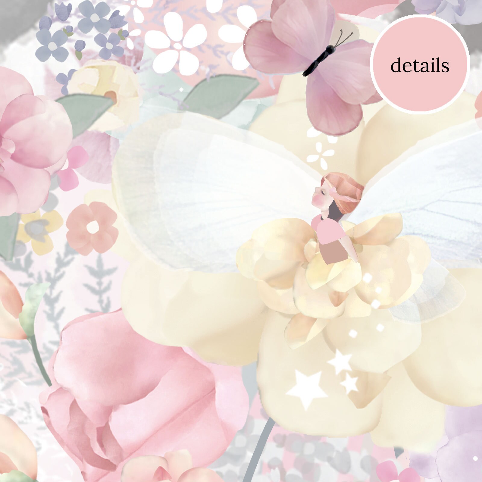 Enchanting Woodland Fairy Garden Wall Stickers: Removable Watercolor Decals  for Baby Girl Nursery Decor - Etsy Finland, image size:1600x1600