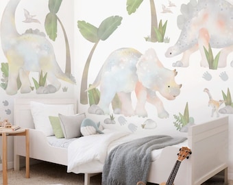 Jurassic Dinosaurier Wandaufkleber: Schälen und Stick Kinderzimmer Dekor, Jungen Kinderzimmer Dekorationen, Wieder ablösbare Aufkleber