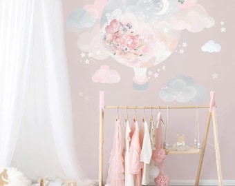 Heißluftballon Wandtattoos für Mädchen und Jungen