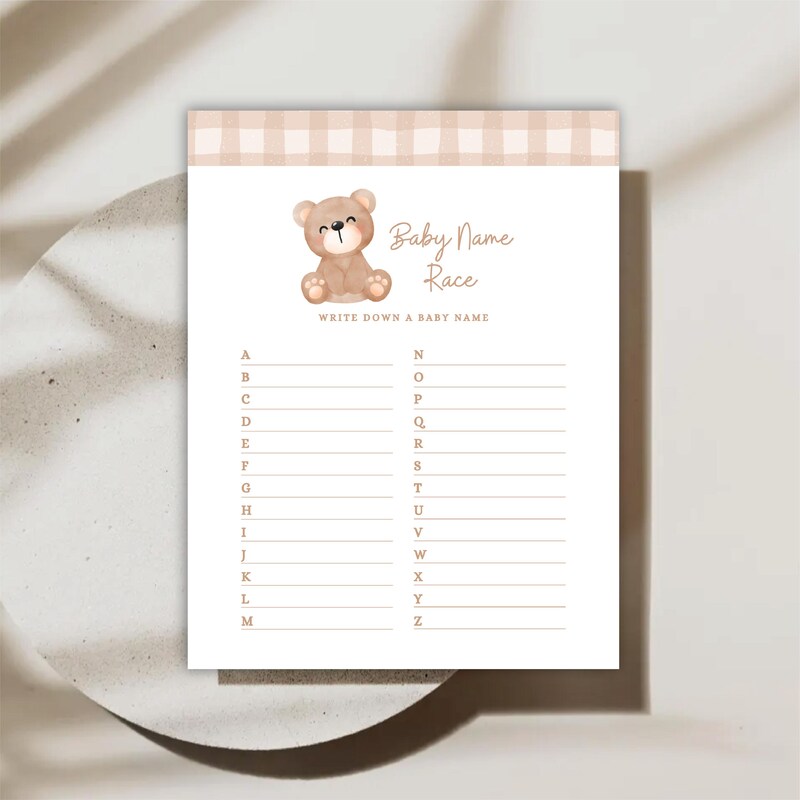 Guess The Teddy Name Etsy UK