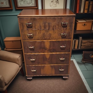 Art Deco TALL Boy Dressor by Abraham & Straus