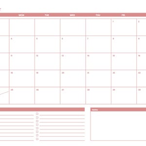 2025-26 Academic Monthly Calendar