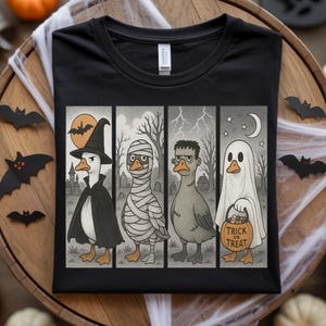 Halloween Goose Png, Witch Goose PNG, Fall Shirt Png, Autumn Png, Skeleton Goose, Sublimation Design, Witch Goose, Halloween Ghost Goose