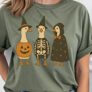 Halloween Goose Png, Witch Goose PNG, Fall Shirt Png, Autumn Png, Skeleton Goose, Sublimation Design, Pumpkin Goose, Halloween Ghost Goose