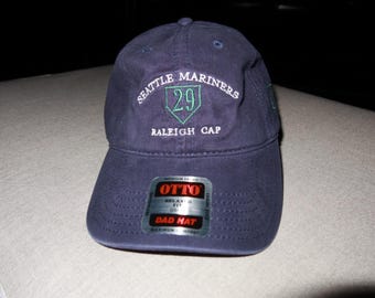 RALEIGH CAP (Navy) | Seattle Mariners | Seattle Sports | Baseball Cap | MLB | Christmas Gift