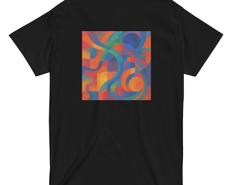Colorful Abstract Art Unisex T-Shirt - Printed on Back