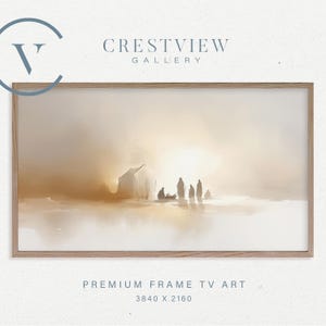 Nativity Scene Digital Art for Samsung Frame TV: Christmas Oil Painting  | TV74