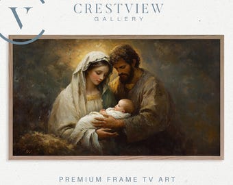Nativity Scene Art: Christmas Frame TV Display (Digital Download)  | TV159