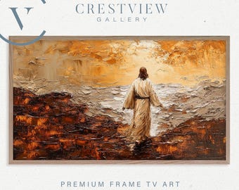 Jesus Christ Wall Art - Digital Download, Walking on Water Scene | TV123