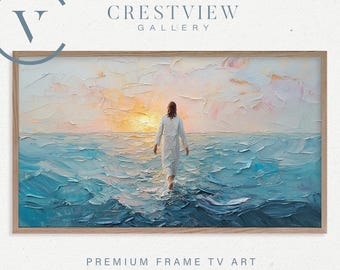 Jesus Christ Wall Art: Bible Verse Painting - Digital Download for TV  | TV112
