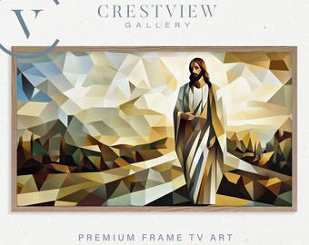 Jesus Christ Face Art: Shroud of Turin Digital Download (4K)  | TV130